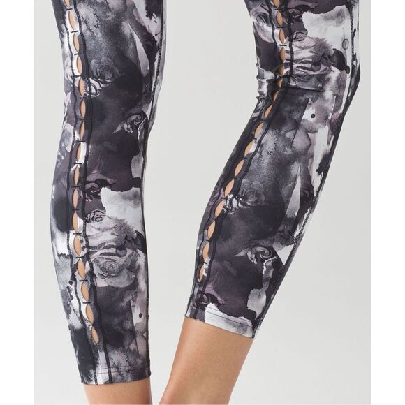 Lululemon High Times Pant (Peek) Obscurred Black Dusty Mauve size 4 - Picture 4 of 12